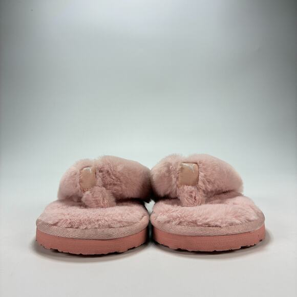 Puma Fluff Flip BX Pink Lightweight Flip Flop Faux Fur Slippers Women's Size 5 - Picture 2 of 8